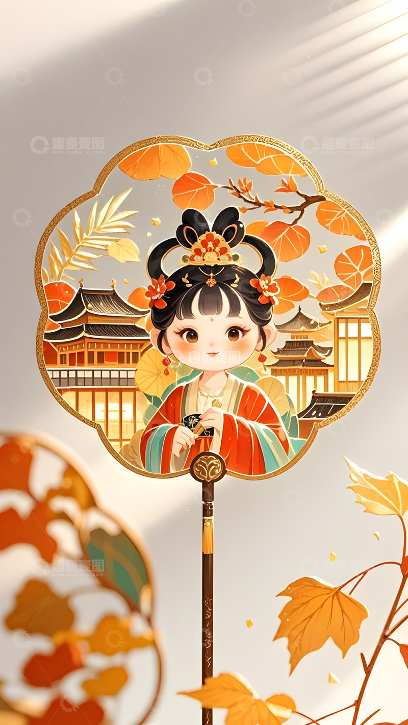 文创产品古代女孩书签摄影图1