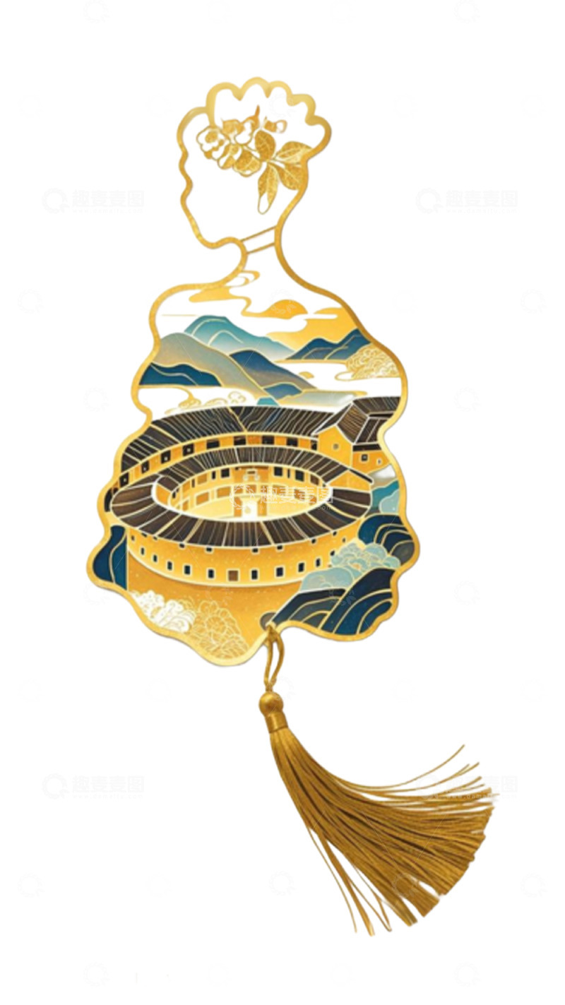 文创产品设计之福建土楼书签