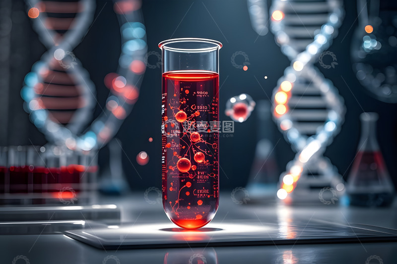 高清大图下载【趣麦麦图】生物医药分子细胞医学科研概念摄影1