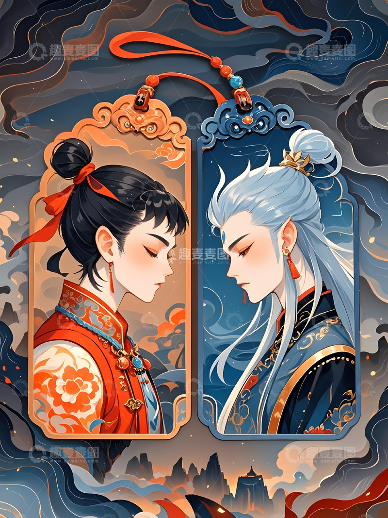 文创产品动漫周边哪吒敖丙书签摄影