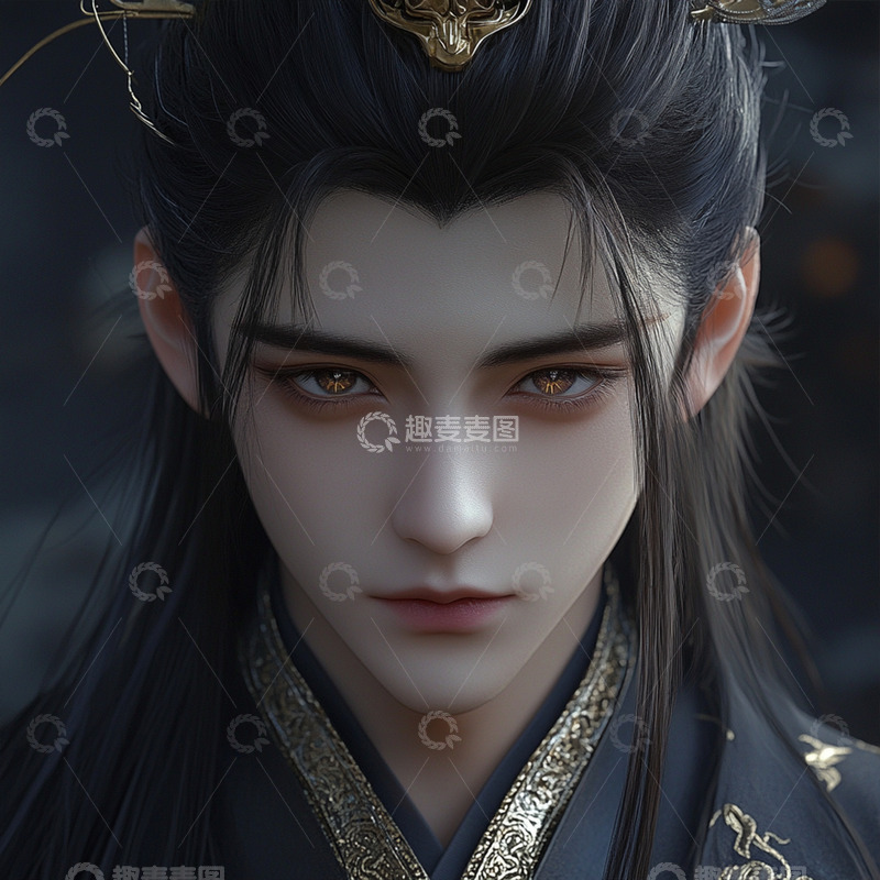 高清大图下载【趣麦麦图】古风--美男18