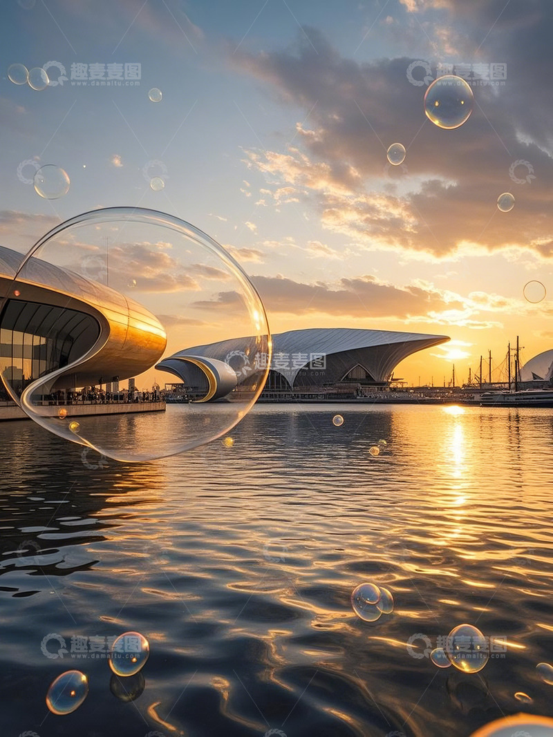 高清大图下载【趣麦麦图】天津国家海洋博物馆唯美摄影图