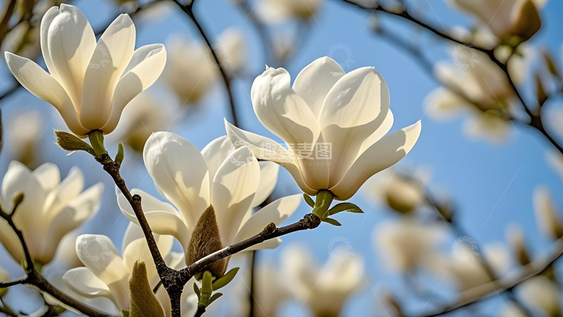 高清大图下载【趣麦麦图】春天摄影玉兰花开花花卉素材16