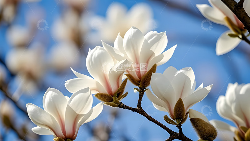 高清大图下载【趣麦麦图】春天摄影玉兰花开花花卉素材6