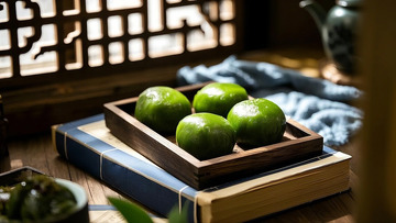 精致的青团食物