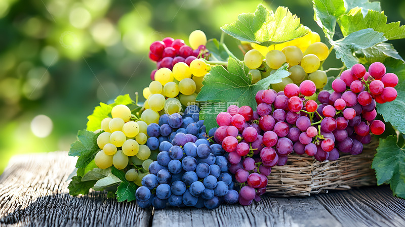 高清大图下载【趣麦麦图】各色各样的葡萄图片