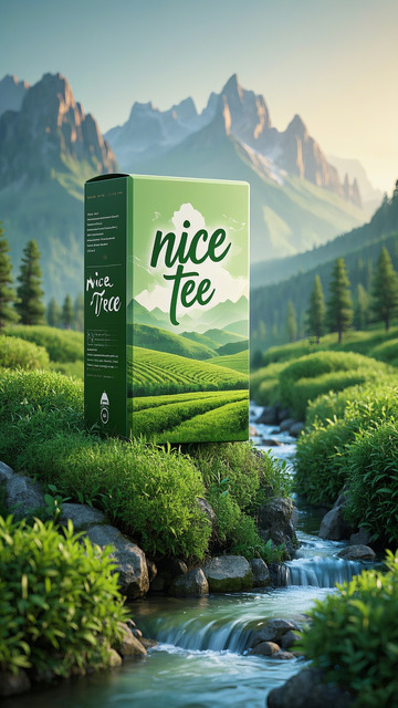 绿茶饮料包装盒