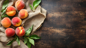 俯瞰桃子特写图片