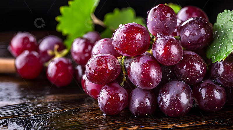 高清大图下载【趣麦麦图】一串特写葡萄图片