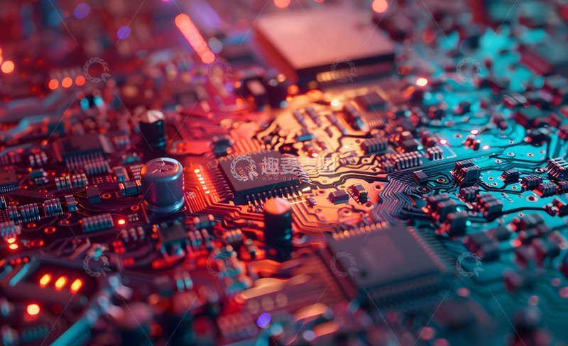 高清大图下载【趣麦麦图】彩色电路板2