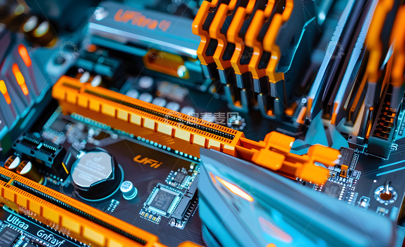 高清大图下载【趣麦麦图】彩色电路板1