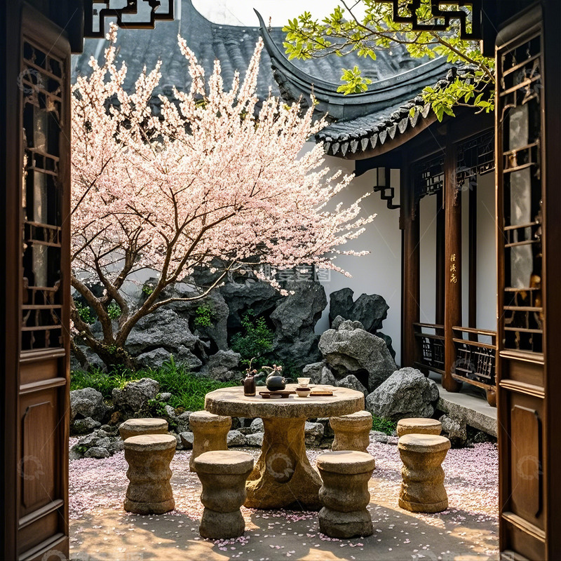 高清大图下载【趣麦麦图】庭院风景摄影