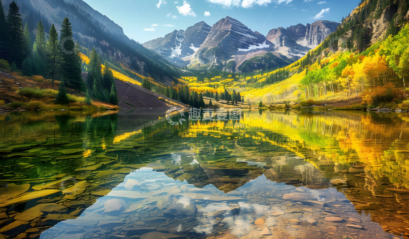 高清大图下载【趣麦麦图】山川溪流河流风景1