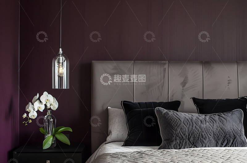 高清大图下载【趣麦麦图】室内床头软装
