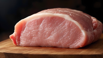 新鲜生鲜生肉猪肉美食食材摄影图