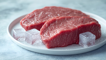 新鲜生鲜生肉牛肉美食食材摄影图