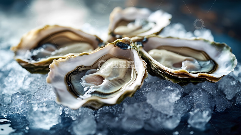 高清大图下载【趣麦麦图】新鲜海鲜生蚝美食摄影图