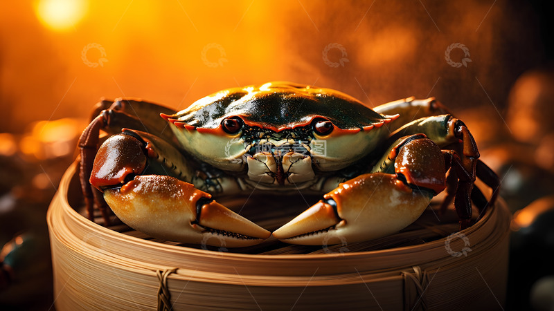 高清大图下载【趣麦麦图】新鲜海鲜螃蟹美食摄影图