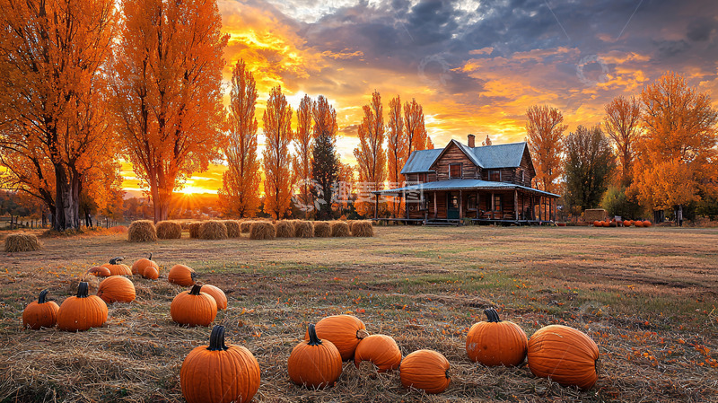 高清大图下载【趣麦麦图】秋日农场景色