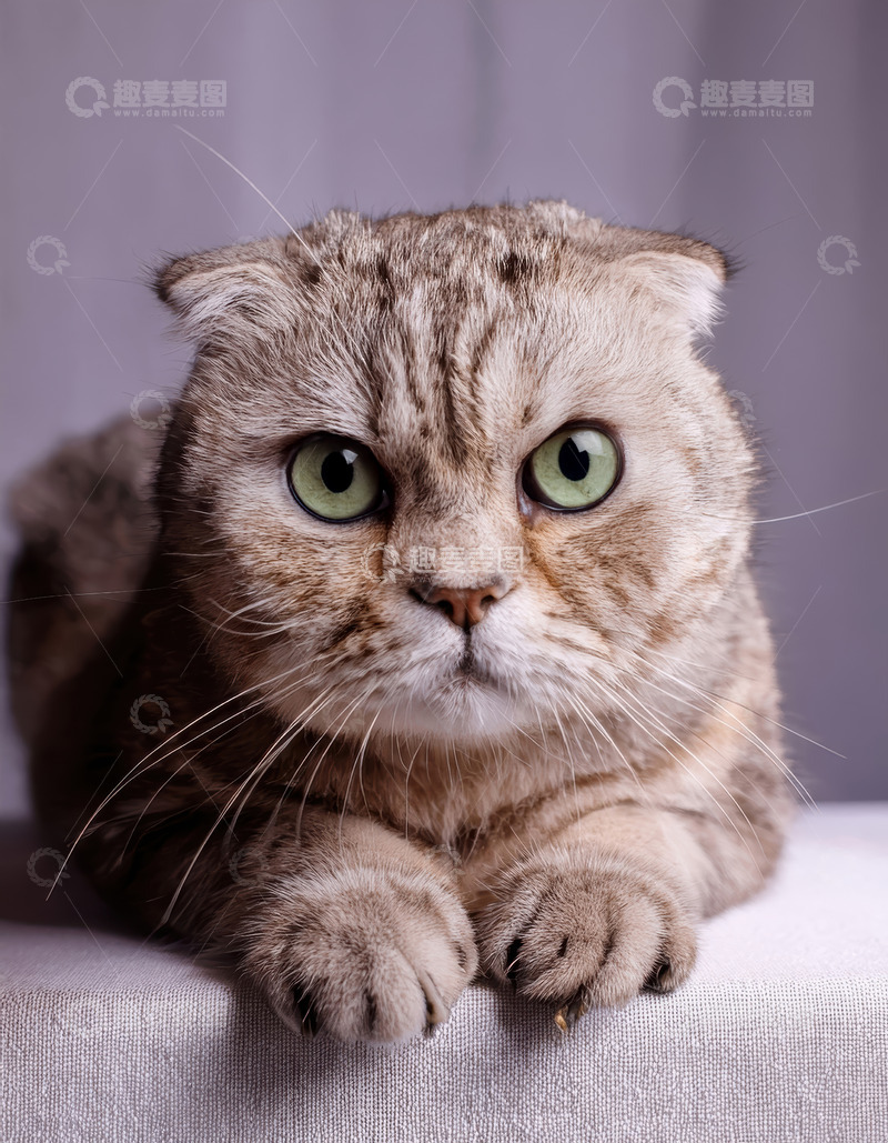高清大图下载【趣麦麦图】折耳猫的沉静姿态