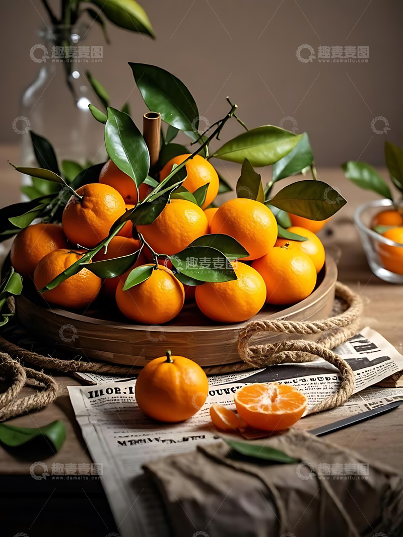 高清大图下载【趣麦麦图】新鲜水果橘子高清摄影特写