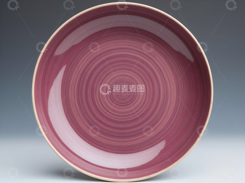 高清大图下载【趣麦麦图】宋代钧窑玫瑰紫盘  
