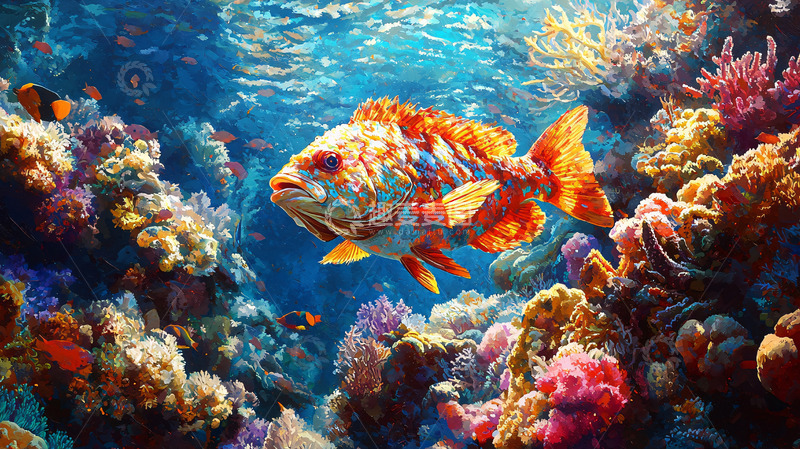 高清大图下载【趣麦麦图】珊瑚礁鱼类高清图片
