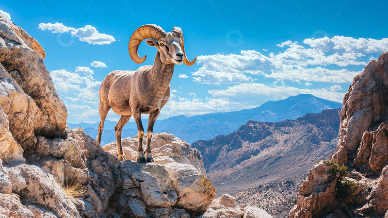 高清大图下载【趣麦麦图】大山羊高清图片