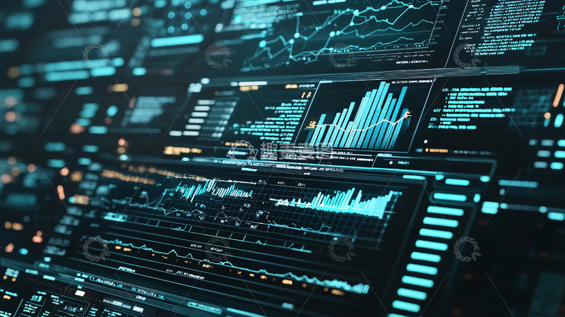 高清大图下载【趣麦麦图】-科技感数据面板