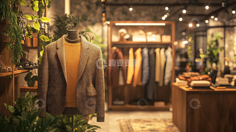 高清大图下载【趣麦麦图】复古男装店高清图片