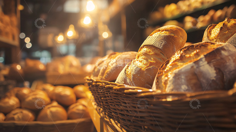 高清大图下载【趣麦麦图】烘焙店面包高清图片