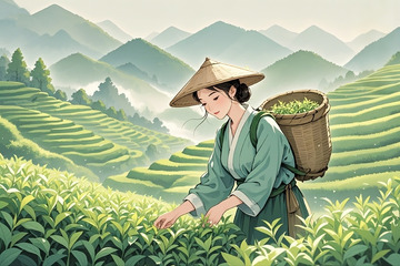 采茶女，知茶天