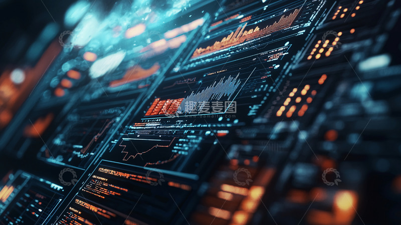 高清大图下载【趣麦麦图】科技感数据面板