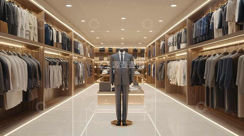 高清大图下载【趣麦麦图】高端男士衣帽间