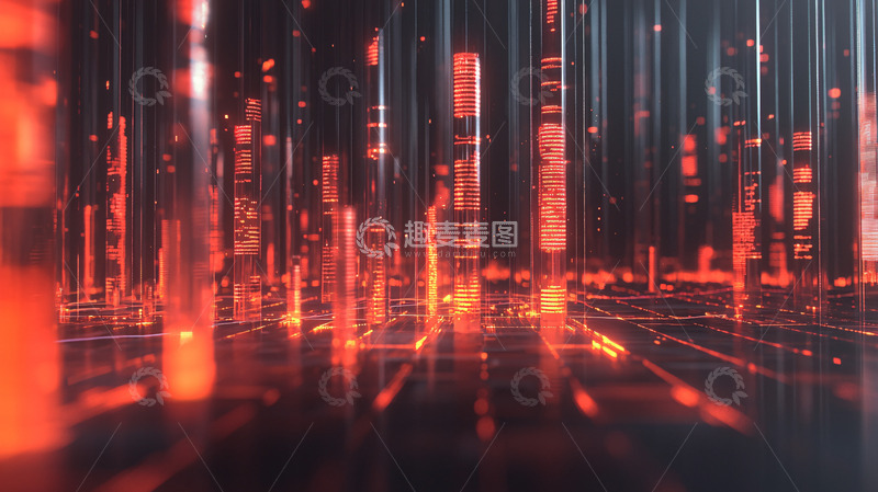 高清大图下载【趣麦麦图】黑暗科技感未来都市