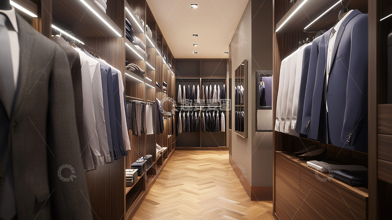 高清大图下载【趣麦麦图】高端定制衣帽间