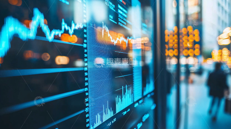 高清大图下载【趣麦麦图】股票市场数据显示屏