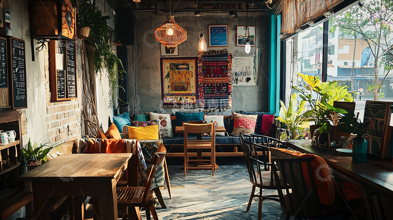 高清大图下载【趣麦麦图】复古文艺咖啡馆
