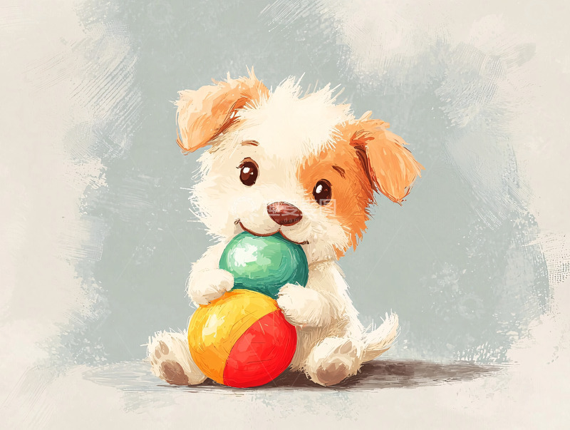 高清大图下载【趣麦麦图】可爱小狗