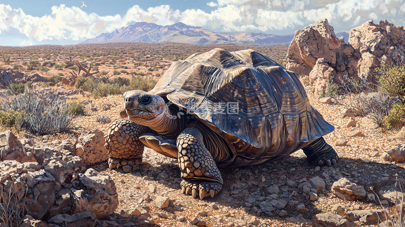 高清大图下载【趣麦麦图】沙漠巨龟高清图片