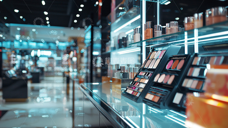 高清大图下载【趣麦麦图】高端化妆品专柜展示