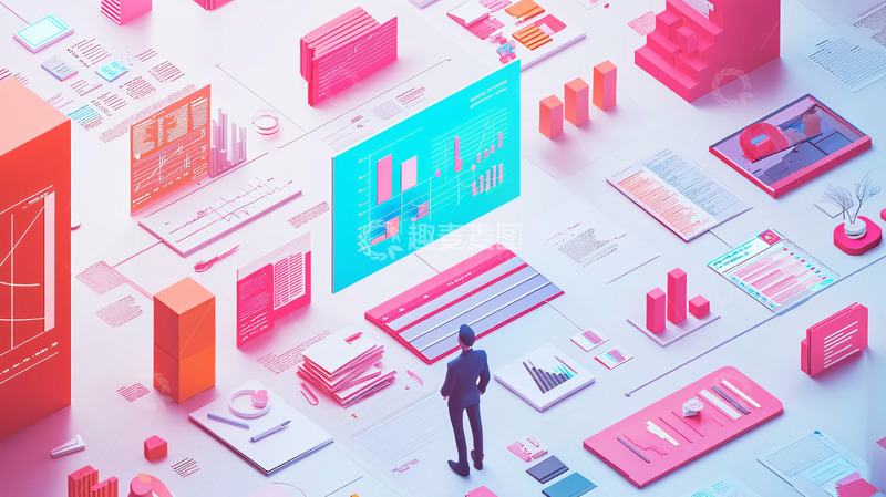 高清大图下载【趣麦麦图】数据可视化高清图片