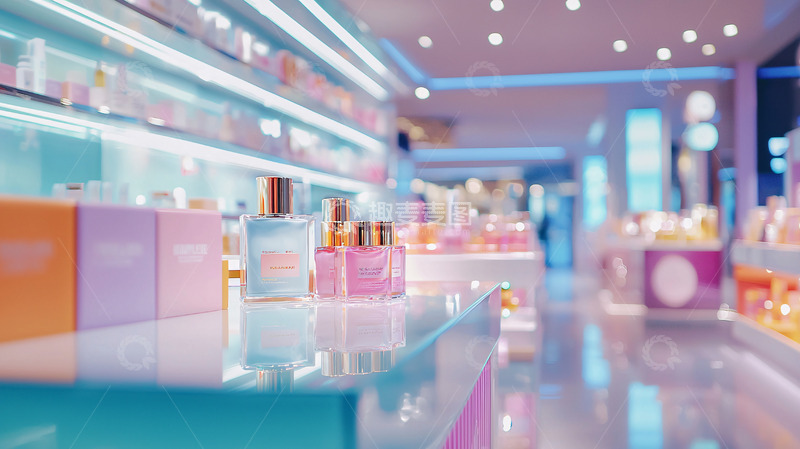 高清大图下载【趣麦麦图】明亮梦幻的彩妆店