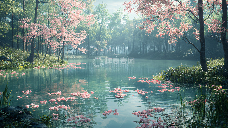 高清大图下载【趣麦麦图】宁静的湖面