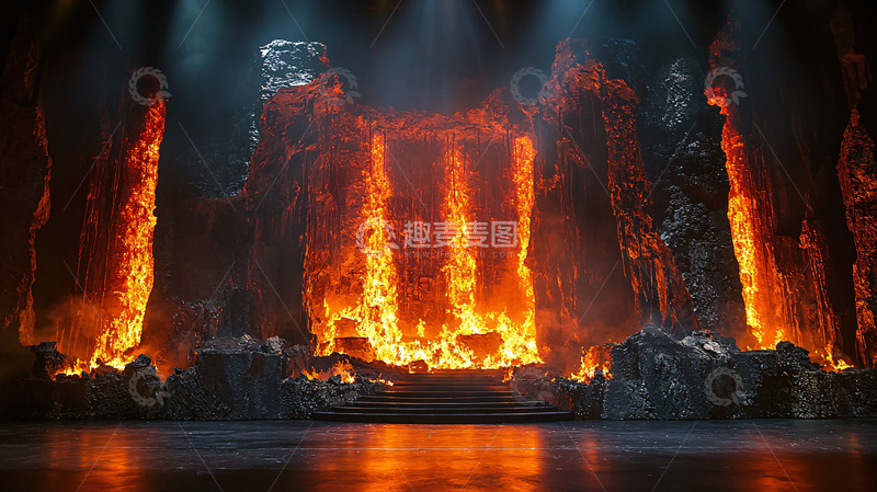 高清大图下载【趣麦麦图】火焰背景