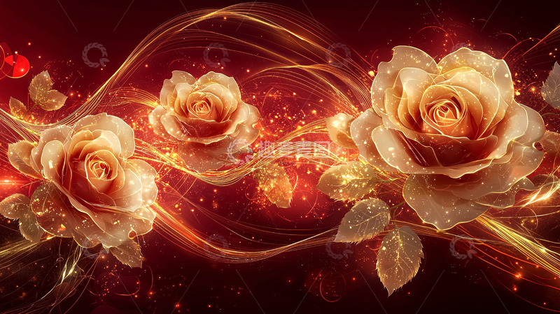 高清大图下载【趣麦麦图】金色玫瑰
