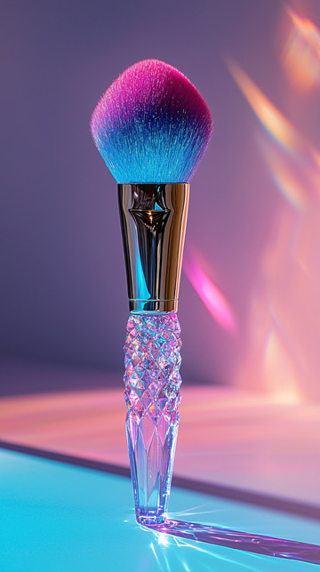 彩色渐变刷头化妆刷