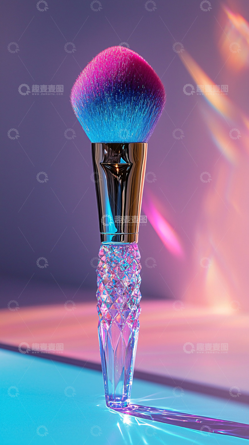 高清大图下载【趣麦麦图】彩色渐变刷头化妆刷