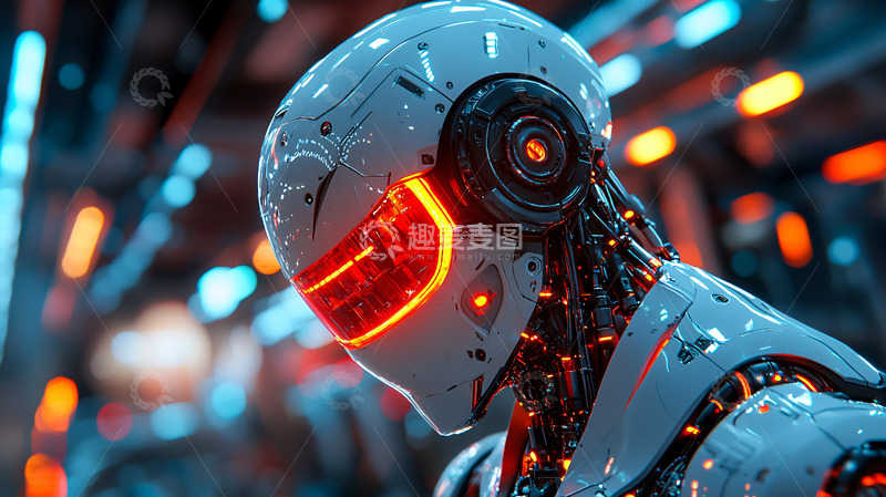 高清大图下载【趣麦麦图】未来科技感机器人