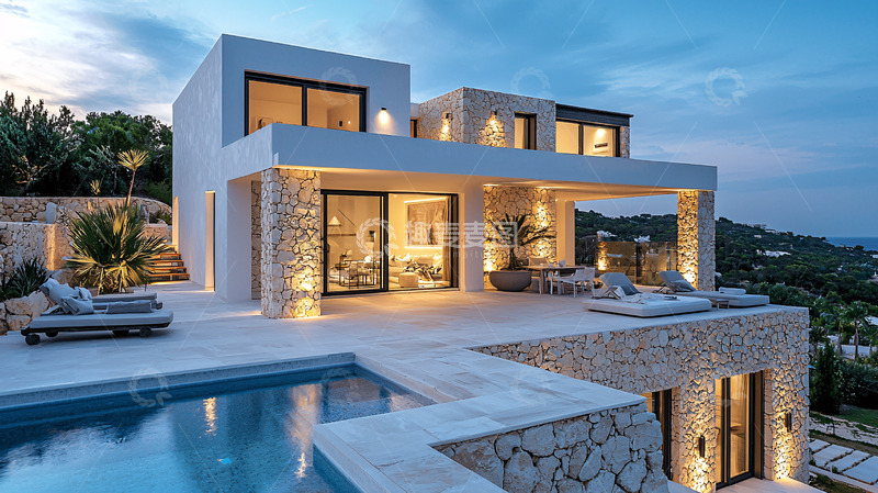 高清大图下载【趣麦麦图】现代简约别墅